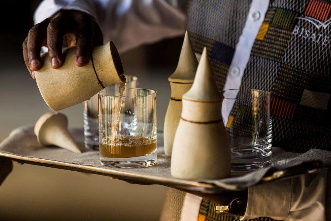 Sundowners being poured into a glass