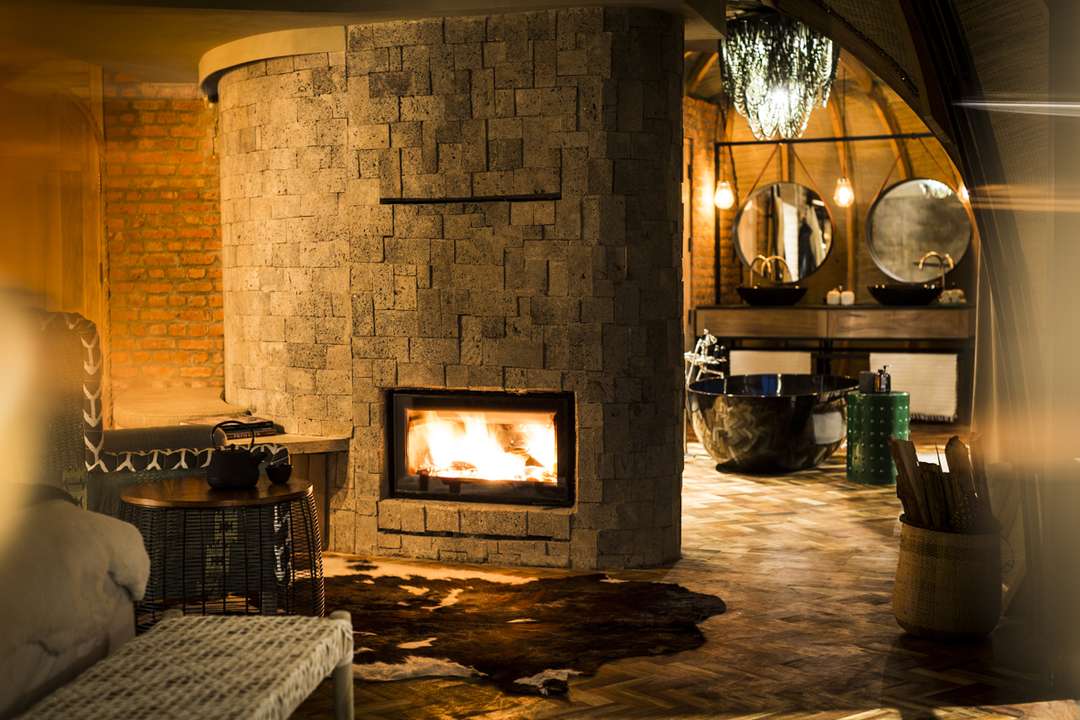 A bedroom at Bisate Lodge