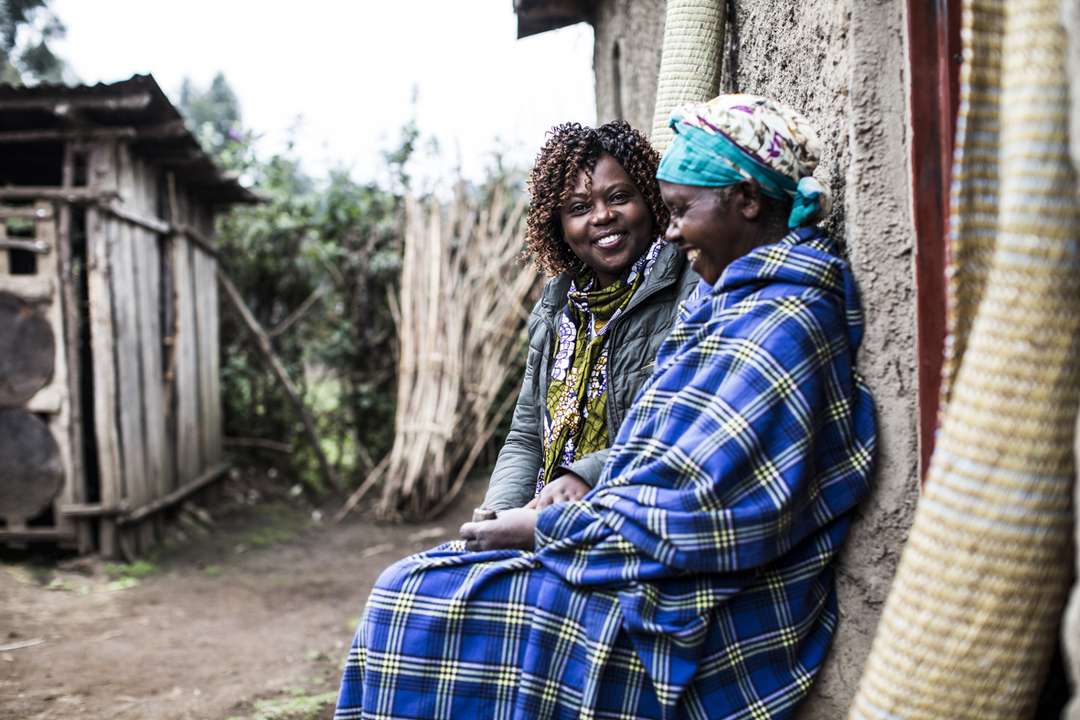 Aline Umutoni pictured in the local community